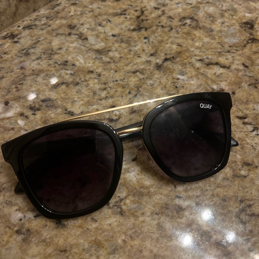 Quay Act Natural Black Sunglasses